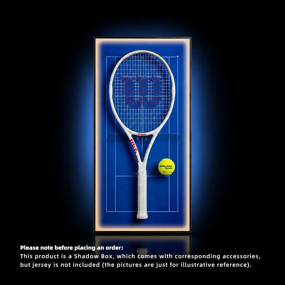 Aussie Blue Melbourne Tennis Racket Lighting Display Frame