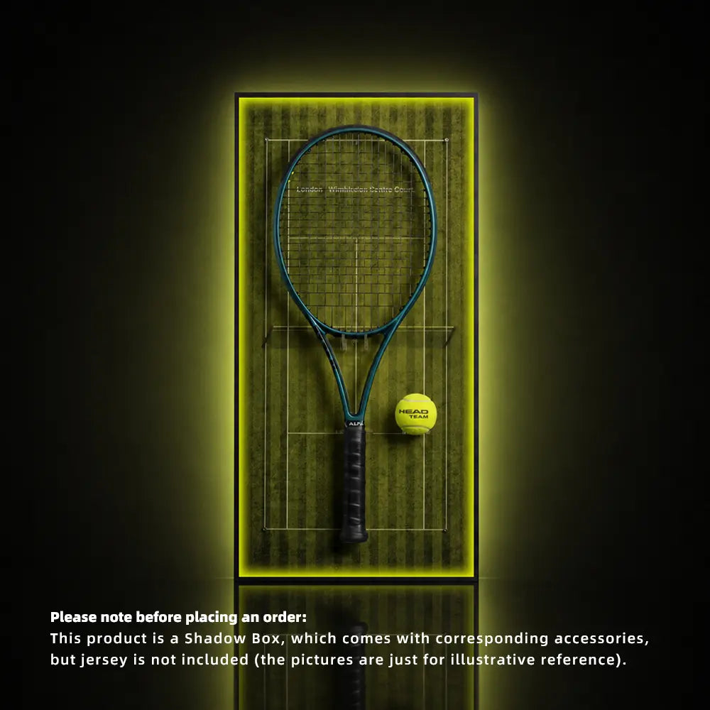 Pristine Lawn London Tennis Racket Lighting Display Frame
