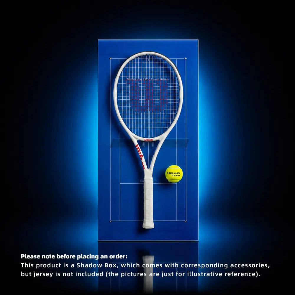 Aussie Blue Melbourne Tennis Racket Display Frame