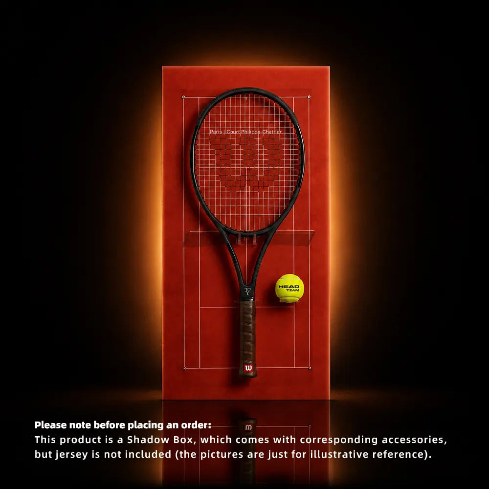 Classic Clay Paris Tennis Racket Display Frame