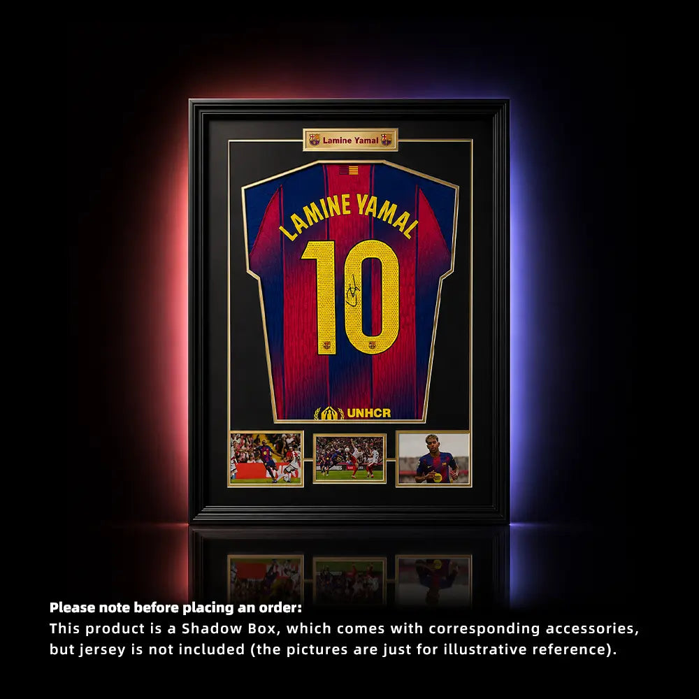 Lamine Yamal Jersey Shadow Box