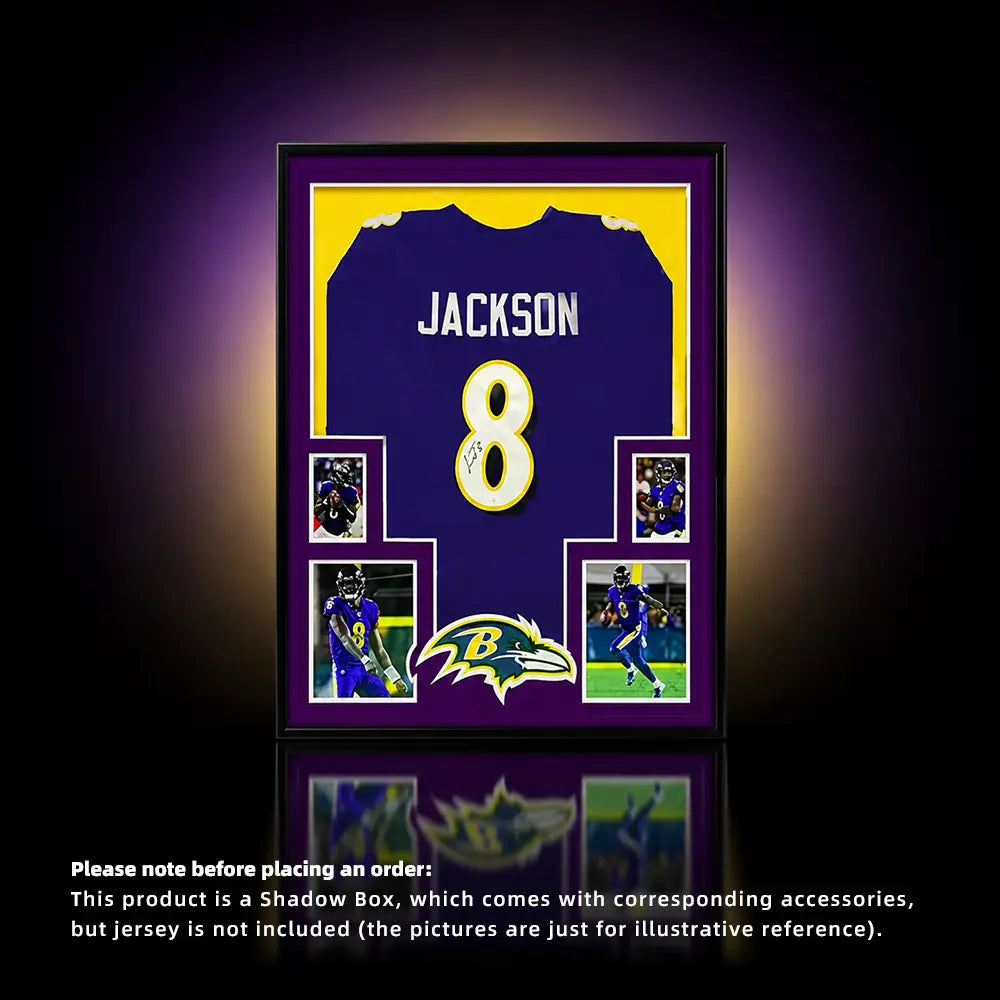 Lamar Jackson Jersey Shadow Box